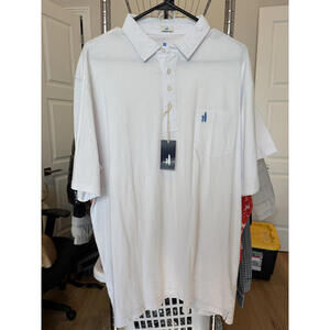NWT Johnnie-O Button Up Tshirt size XL in White